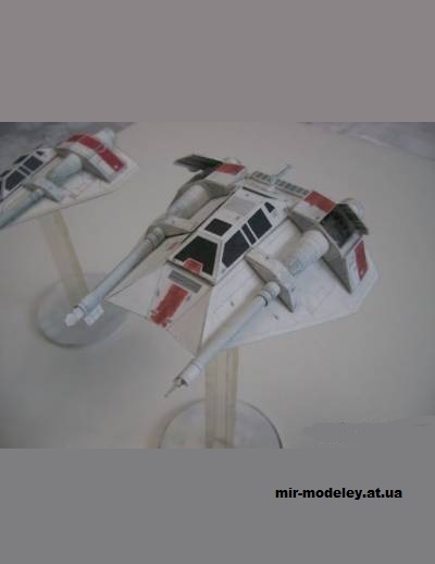 №14792 - T-47 Snowspeeder (star wars) из бумаги