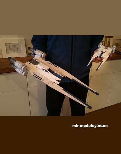 №14781 - UT-60D «U-wing» troop transport (Star Wars) из бумаги