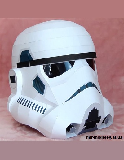 №14700 - Шлем пехотинца / Stormtrooper Helmet (Star Wars) из бумаги
