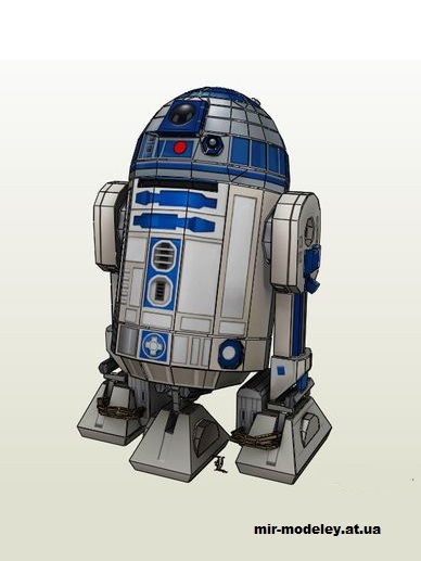 №14777 - Астромеханический дроид R2D2 (Звёздные войны - star wars) из бумаги