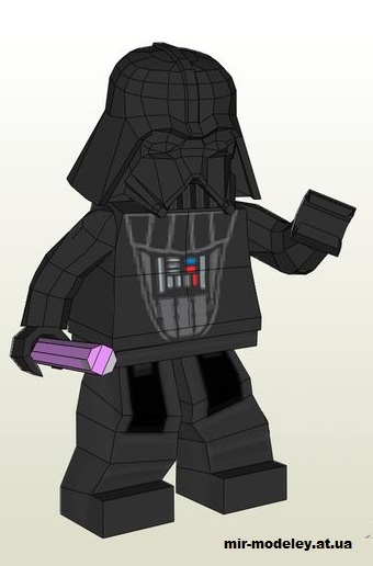 №14713 - Lego Dart Vader (Star Wars) из бумаги