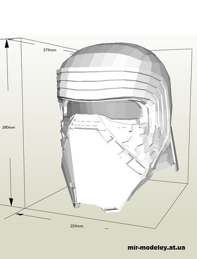 №14714 - Cairo Wren Helmet (Star Wars) из бумаги