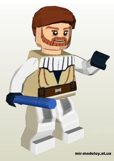 №14712 - Lego Obi Van Kenobi (Star Wars) из бумаги