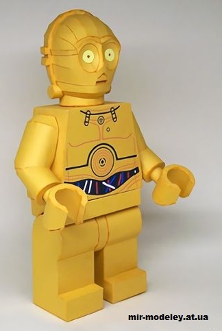 №14709 - Lego C3PO (Star Wars) из бумаги