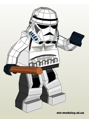 №14711 - Lego Stormtrooper (Star Wars) из бумаги