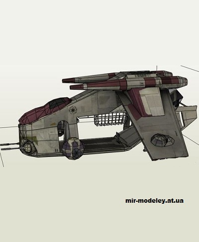 №14746 - Low Altitude Assault Transport (LAAT) [Star Wars] из бумаги