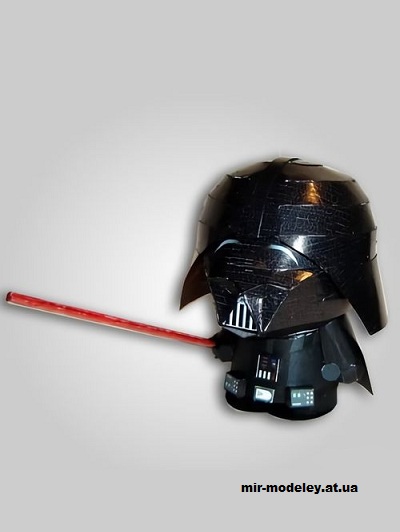 №14734 - Дарт Вейдер / Darth Vader (Star Wars - Park Wars) из бумаги
