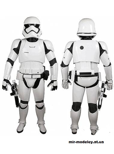 №14798 - Доспехи штурмовика / Stormtrooper Armor for Cosplay (Star Wars Episode VII: The Force Awakens) из бумаги