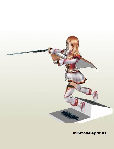 №14810 - Asuna (Sword Art Online) из бумаги