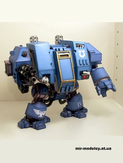 №14824 - Дредноут / Dreadnought (Warhammer 40000) из бумаги