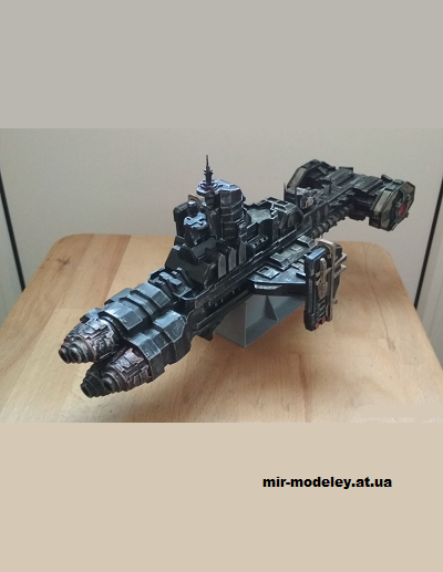 №14825 - Gladius class frigate Warhammer 40k (Bhaad) из бумаги