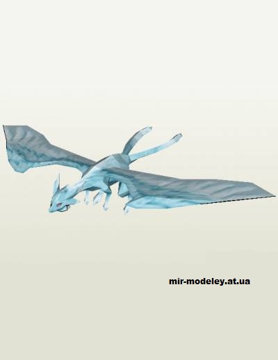 №14811 - Дракончик Pina (Sword Art Online) из бумаги