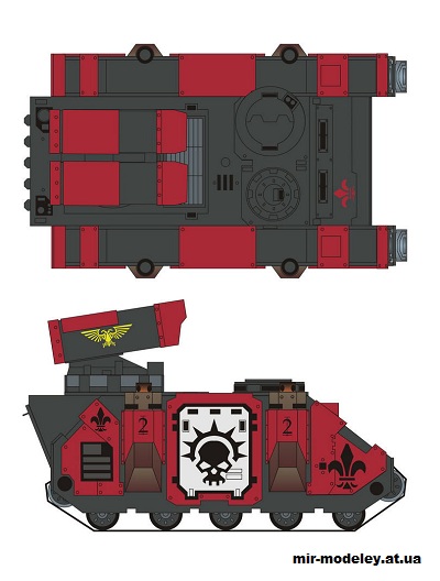 №14835 - Exorcist (Warhammer 40K) (Elli Patoroch) из бумаги