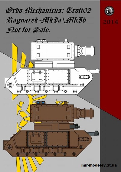 №14844 - Ragnarek Mk.1 (Warhammer 40k) из бумаги