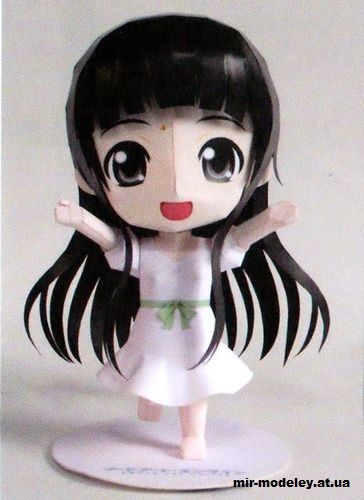 №14801 - Чиби Юи / Chibi Yui (Sword Art Online) из бумаги