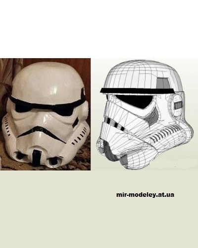 №14799 - Шлем штурмовика (Star Wars Episode IV A New Hope) из бумаги