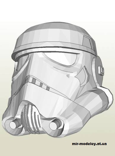 №14794 - Шлем штурмовика (Star Wars Episode IV A New Hope) из бумаги
