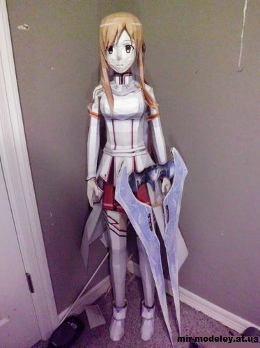 №14807 - Life size Yuuki Asuna (Sword art online) из бумаги