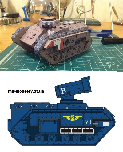 №14862 - Танк Chimera (Eli Patoroch / Warhammer 40k) из бумаги