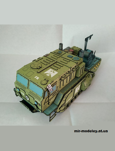 №14823 - МАЗ-537 в стиле Wh40K (Eli Patoroch) из бумаги