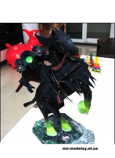 №14957 - Headless Horseman (World of Warcraft) из бумаги