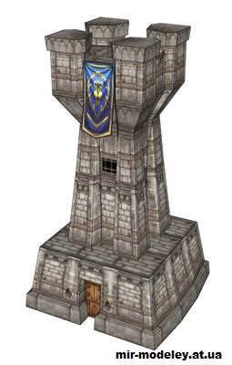 №14956 - Human guard tower (World of warcraft) из бумаги