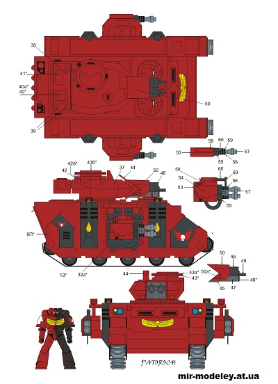 №14936 - Baal (2009) (Eli Patoroch / Warhammer 40k 02) из бумаги