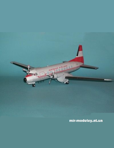 №14982 - Hawker Siddeley HS 748 Austrian Airlines (Heinz Vogin) из бумаги