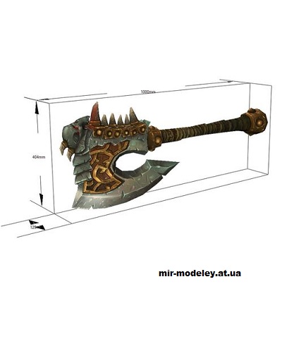 №14952 - Gorehowl (World of Warcraft) из бумаги