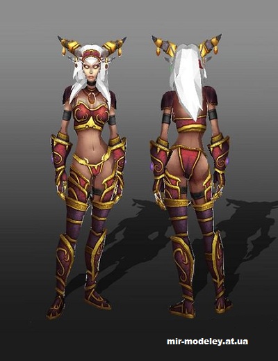 №14943 - Алекстраза / Alexstrasza (World of Warcraft) из бумаги