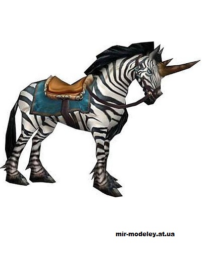 №14948 - Жевра / Zhevra (World of Warcraft) из бумаги