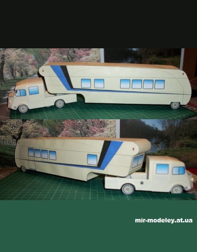 №15058 - Citroen HY Semi Camping (Papadenati & Camille) из бумаги