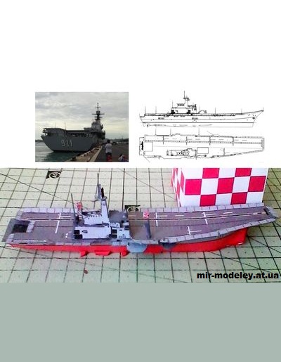 №15069 - HTMS Chakri Naruebet (Chaiwat Kosatanakom) из бумаги