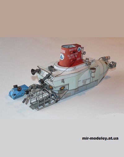 №15082 - Батискаф «Алвин» / Ponorka Alvin (ABC 1987) из бумаги