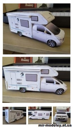 №15056 - Автодом (кемпер) на базе минивэна Mitsubishi Delica D5 Weinsberg Meteor 540ms из бумаги