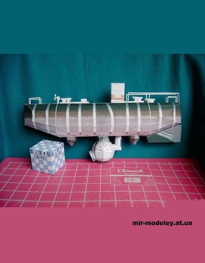 №15075 - Батискаф «Триест» / Bathyscaphe Trieste из бумаги