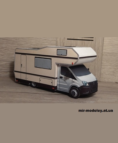 №15055 - GAZelle Next Camper (Кардан Покрышкин - Volker Preikschat - Алексей Якин) из бумаги