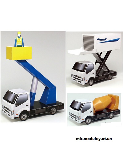 №15053 - Грузовичок Hino (Hino Japan) из бумаги