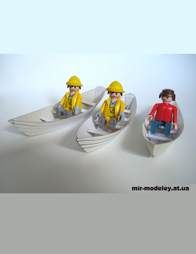 №15184 - Лодка / Fishing Boat (Shearwater Boats) из бумаги