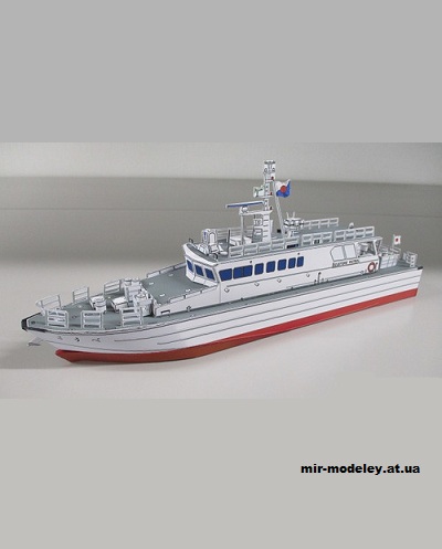 №15124 - Патрульный катер таможенной службы города Кобе, Япония (Kobe Customs) из бумаги