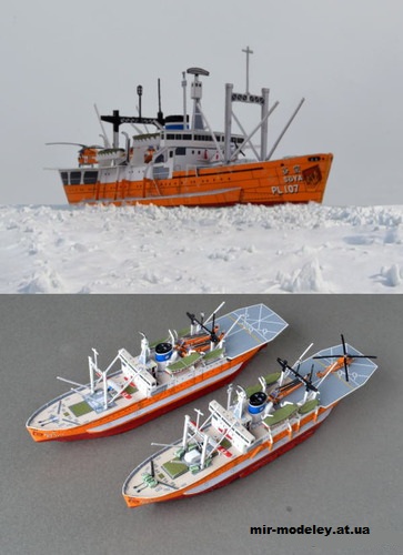 №15161 - Антарктическое научно-исследовательское судно «Soya» (TSMC) из бумаги