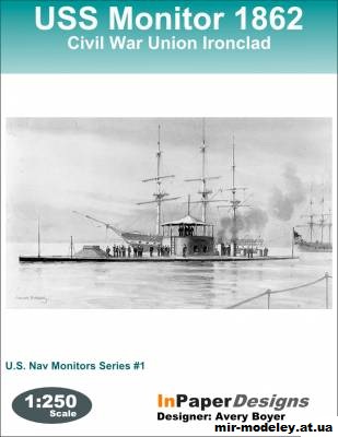 №15101 - USS Monitor 1862 [InPaper] из бумаги