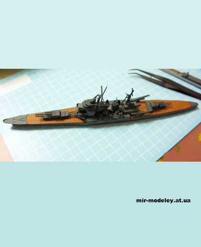 №15148 - Тяжёлый крейсер типа «Такао» IJN «Chokai» («Тёкай») [Masayu-i] из бумаги