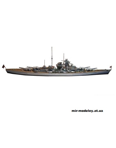 №15163 - Бисмарк / Bismarck из бумаги