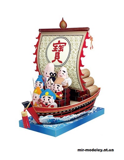 №15178 - Лодка «Семи богов счастья» / Seven Gods of Fortune (Epson) из бумаги
