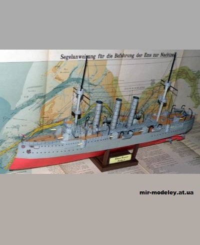 №15159 - Бронепалубный крейсер «Эмден» / Emden (J.F.Schreiber) из бумаги