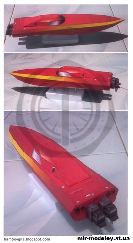 №15133 - Powerboat (Bamboogila) из бумаги