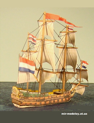 №15164 - 54-Gun Dutch Flagship Brederode из бумаги