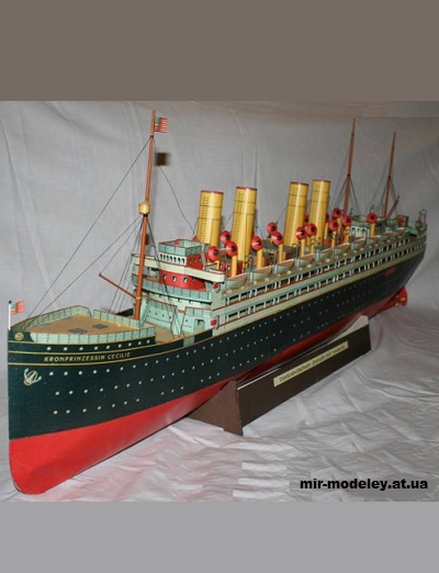 №15262 - Kronprinzessin Cecilie (JF Schreiber Nr. 552 - 561) из бумаги