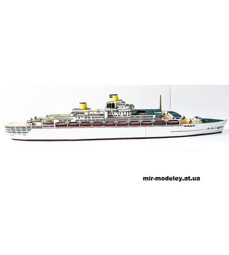 №15253 - S.S. Oriana (Thanadol Shipyards) из бумаги